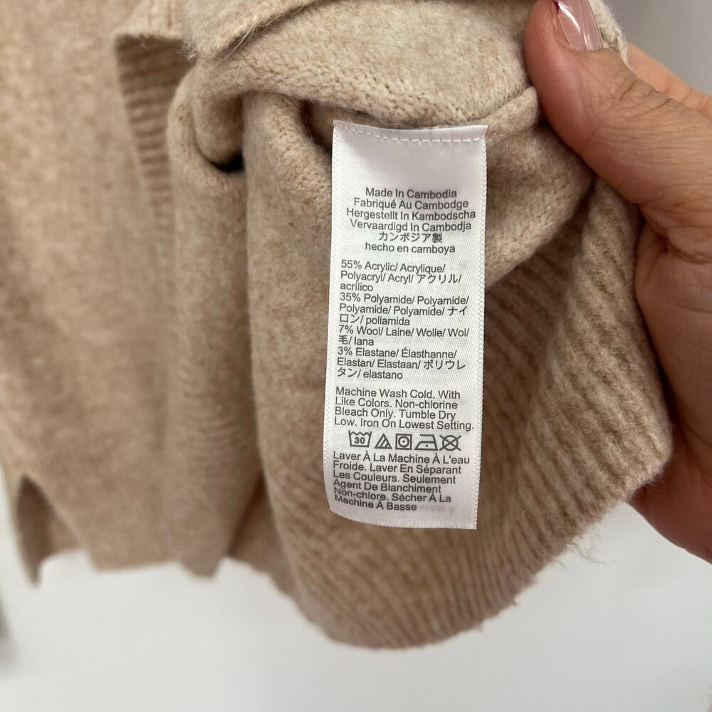 J.Crew Extra Soft Yarn Sweater XXS Beige Wool Blend Crewneck BU223 - Picture 6 of 7